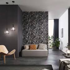 Modern Contemporary Wallpaper Black
