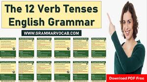 12 basic english grammar tenses with