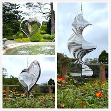 3d Heart Wind Spinner Outdoor Yard