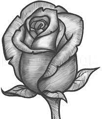 how to draw a rose bud rose bud step