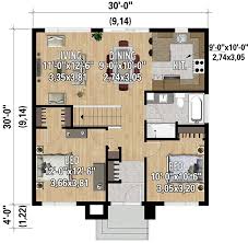 2 Bedroom Modern Cottage House Plan