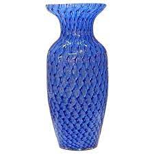 Blue Murano Glass Vase At 1stdibs