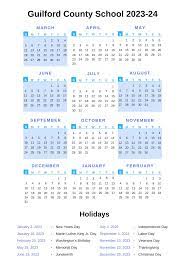 guilford county s calendar 2023