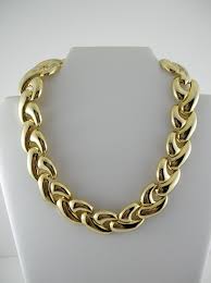 Thick Gold Chain Necklace Diamondstud