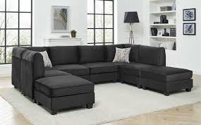 15 black sectional couches for a