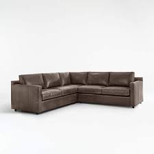 barrett leather 3 piece sectional