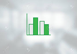 Digital Composite Of Bar Chart With Bright Background
