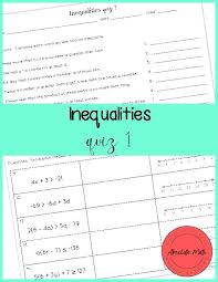 Inequalities Quiz 1 Classful