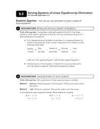 Elimination Method