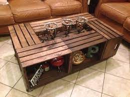 Crate coffee table rustic style handmade. Wine Crate Coffee Table Wood Crate Coffee Table Wooden Crate Coffee Table Crate Coffee Table