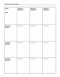 Research Notes Chart Chart Templates