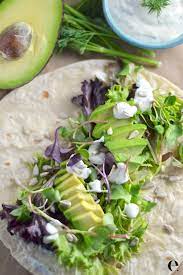 avocado wraps with homemade ranch