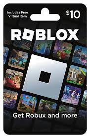 roblox 10 physical gift card includes