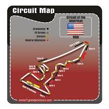 Usa F1 Grand Prix Grandstands And Circuit Map