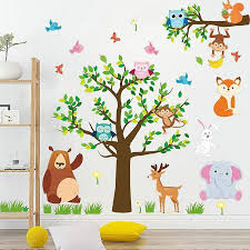 Jungle Animal Wall Stickers Forest