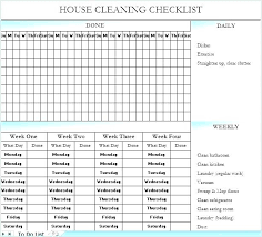 Sample Checklist Documents In Word Housekeeping Template Factory