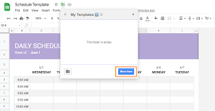 how to make a schedule on google sheets