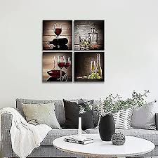 Wine Glass Modern Kitchen Wall Art