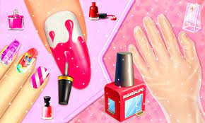 nail makeup doll makeup game for