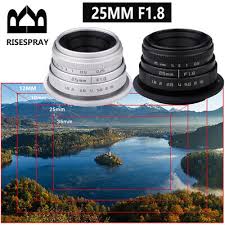 risespray 25mm f1 8 cctv c mount lens