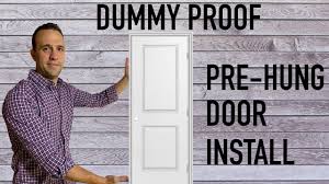 how to install a pre hung door the