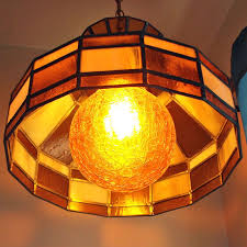 Amber Globe Lamps