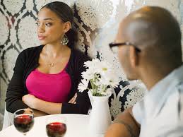 Image result for images of a black couple on a dinner date