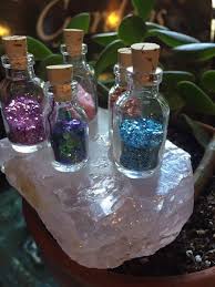 Fairy Dust In Tiny Glass Bottle With