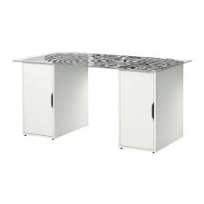 Home Office Furniture Glass Table Ikea
