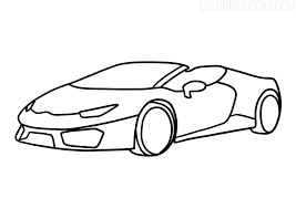Supercoloring.com is a super fun for all ages: Lamborghini Huracan Spyder Coloring Page Coloring Books