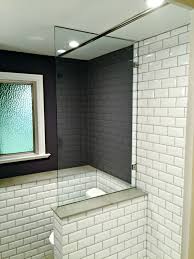 tub end wall glass panel shower
