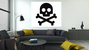 Poster Isolated Pirate Skull Icon