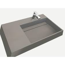 Solid Surface Wall Mounted Vessel Sink