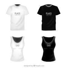 T Shirts Template For Woman And Man Vector Free Download