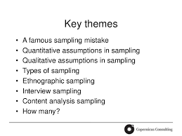 As with any research paper, it must be perfectly formatted, in this case to apa format qualitative research paper, and structured correctly for your course. Theme Paper 2 Sampling And Qualitative Research I