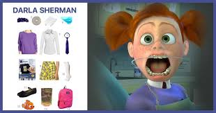 Finding dory finding nemo toy haul swimming with barbie and lalaloopsy dolls | toys academytoys academy. Dress Like Darla Sherman Costume Halloween And Cosplay Guides