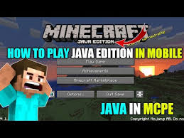 playing minecraft java edition in