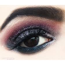 black smokey glittery festive eye