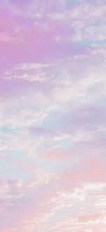 aesthetic sky and light pink clouds 4k