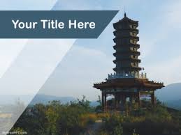 Free Pagoda Temple Ppt Template Download Free Powerpoint Ppt