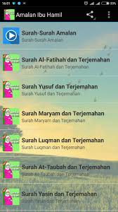 Surah yusuf & surah maryam untuk ibu hamil | murottal al quran surah yusuf dan surah maryam tidak ada dalam syariat yang. Amalan Ibu Hamil For Android Apk Download