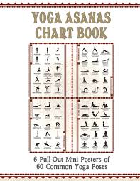 Yoga Asanas Poster Book Lllustrated Chart Of 60 Common Yoga