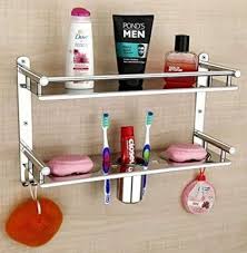 Double Shelf With Towel Holder At Rs
