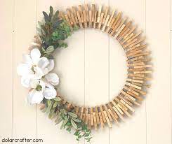 homemade clothespin magnolia wreath
