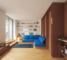 living room with futon mattresses