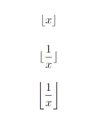and ceiling x function in latex