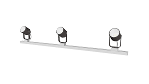 How you can adjust the lamp : Ceiling Track Lighting 36in Detailed 3d Warehouse