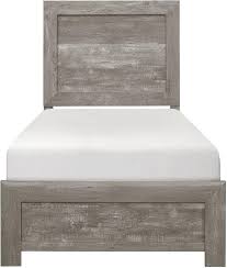 Corbin Gray Twin Panel Bed In A Box By