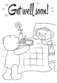 Get Well Soon Coloring Page Free Printable Coloring Pages