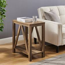 welwick designs narrow a frame side table reclaimed barnwood